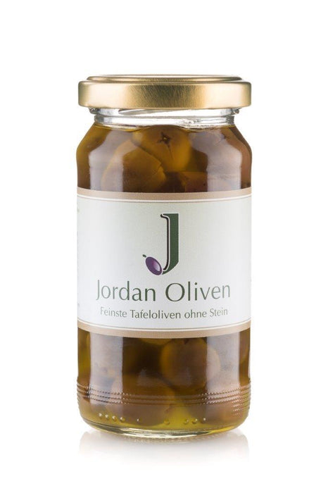 Jordan Olivenöl - Füllkorb "Seegras" - Klein - SET 1 - Jordan Olivenöl 0,25L + Jordan Oliven ohne Stein 180g - 30cm x 22cm x 11 cm