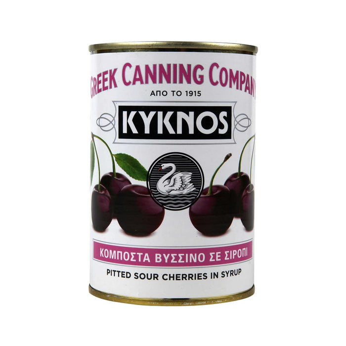 KYKNOS S.A. Greek Canning - Sauerkirschen in Sirup - aus Griechenland - 425g Dose