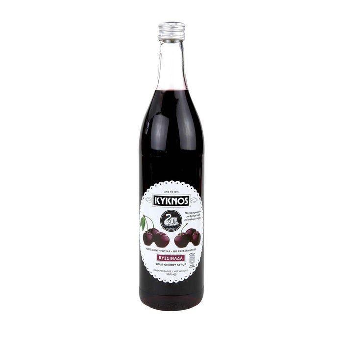 KYKNOS S.A. Greek Canning - Sauerkirschen Sirup aus Griechenland - 900g Flasche