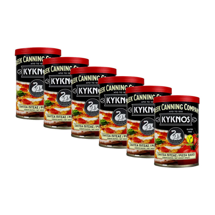 KYKNOS S.A. Greek Canning - Pizzasauce mit Kräutern & Gewürzen - 6er Pack - 6x 400g