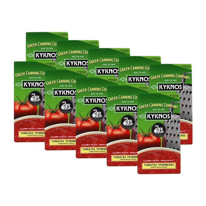 KYKNOS S.A. Greek Canning - Passierte Tomaten aus Griechenland - 10er Pack - 10x500g