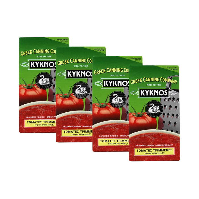 KYKNOS S.A. Greek Canning - Passierte Tomaten aus Griechenland - 4er Pack - 4x500g