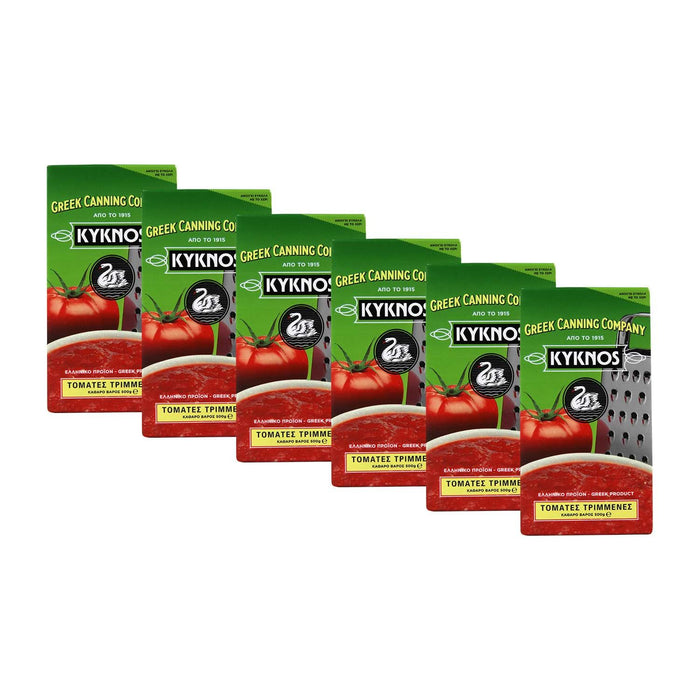 KYKNOS S.A. Greek Canning - Passierte Tomaten aus Griechenland - 6er Pack - 6x500g
