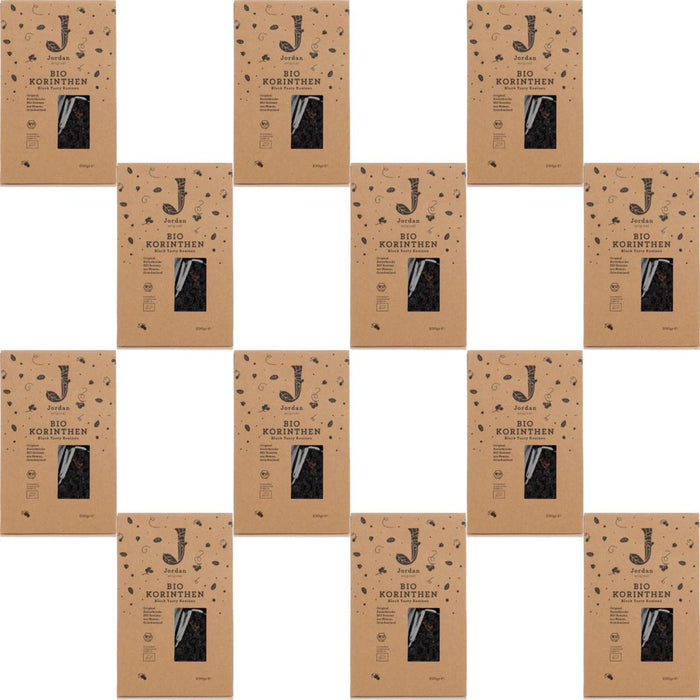 Jordan Original - BIO-Korinthen - Black Tasty Rosinen - Weinbeeren - GR-BIO-01- 12x200g - 12er Pack