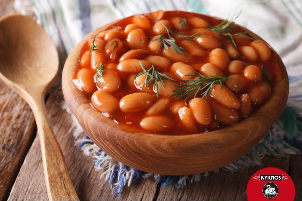 KYKNOS S.A. Greek Canning - Baked Beans in Tomatensauce aus Griechenland - 6er Pack - 6 x 420g