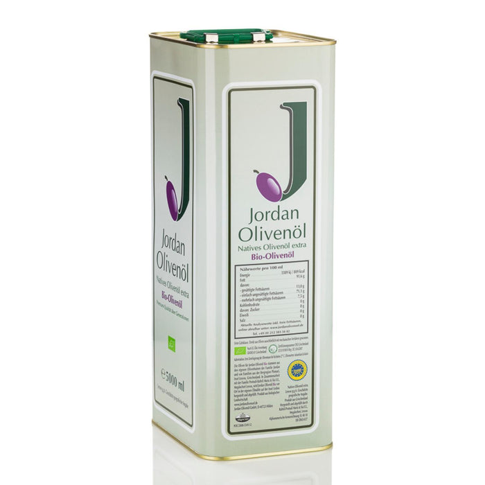 Jordan Olivenöl - BIO-Olivenöl - Kanister 5,00 Liter - DE-ÖKO-037