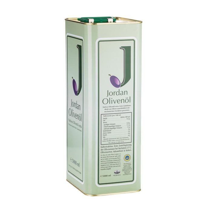 Jordan Olivenöl - Natives Olivenöl Extra - Kanister - 5,00 Liter