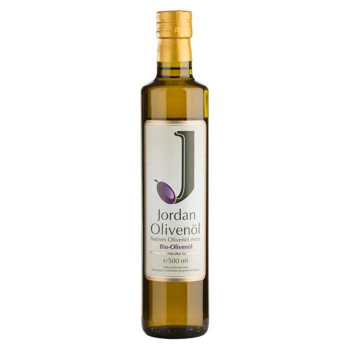 Jordan Olivenöl - BIO-Olivenöl - Flasche 0,50 Liter - DE-ÖKO-037