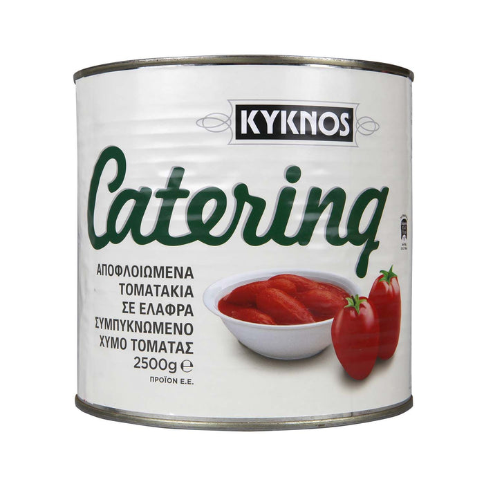 KYKNOS S.A. Greek Canning - Gewürfelte Tomaten (stückig und gehackt ) im Tomatensaft aus Griechenland - 2500 g Dose