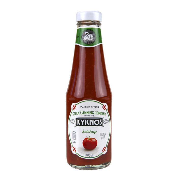 KYKNOS S.A. Greek Canning - Fruchtiger Tomaten Ketchup aus Griechenland - 6er Pack - 6x 330g Flasche