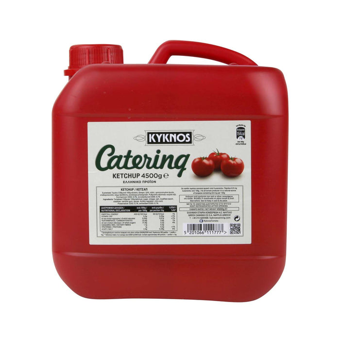 KYKNOS S.A. Greek Canning - Fruchtiger Tomaten Ketchup aus Griechenland - 4500g Kanister