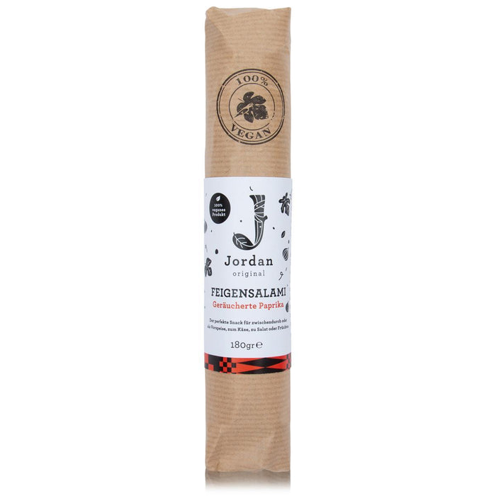 Jordan Original - Feigensalami - Geräucherte Paprika - veganer Snack aus griechischen Feigen - 180g
