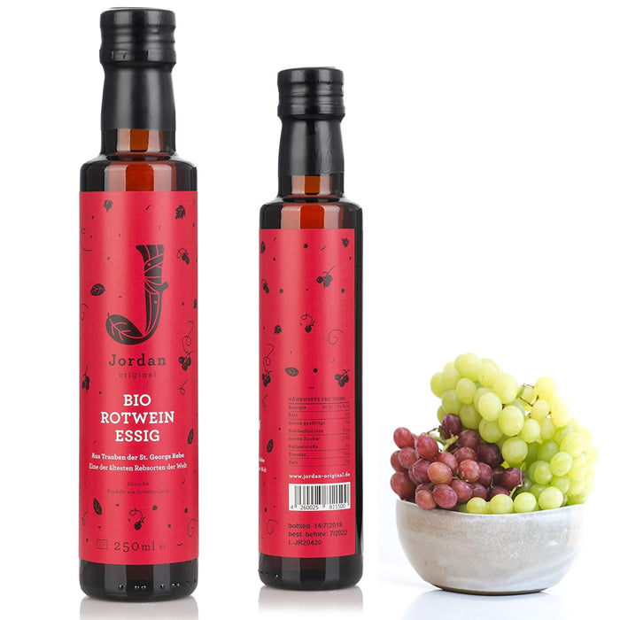 Jordan Original - Bio Rotweinessig - 250 ml - GR-BIO-01