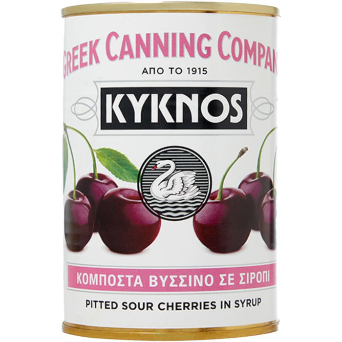 KYKNOS S.A. Greek Canning - Sauerkirschen in Sirup - aus Griechenland - 425g Dose