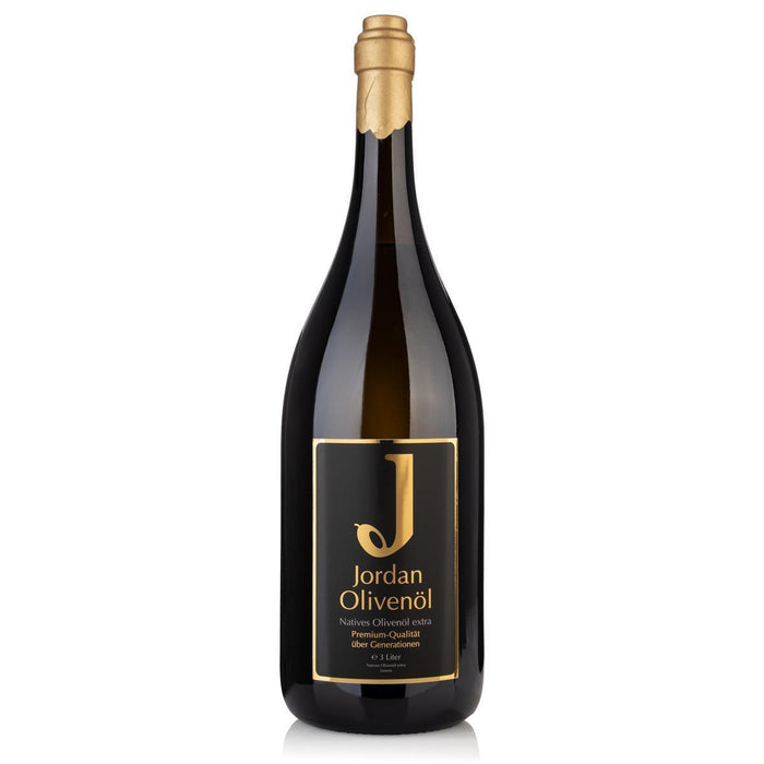 Jordan Olivenöl - Magnumflasche 3 L natives Olivenöl extra inkl. Korkausgießer