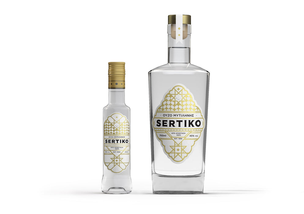 Ouzo Sertiko - 200ml Flasche - alc. 45% vol.