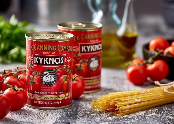 KYKNOS S.A. Greek Canning - Fruchtiger Tomaten Ketchup aus Griechenland - leicht scharf - 560g Squeezeflasche