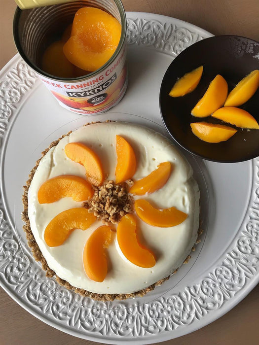 KYKNOS S.A. Greek Canning - Pfirsiche in Sirup - aus Griechenland - 825g Dose