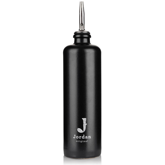 Jordan Original - Keramikflasche schmal - matt schwarz - 500 ml - inkl. Edelstahlausgießer herausnehmbar