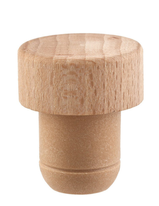 Jordan Original - Keramikflasche schmal - matt schwarz - 500 ml - inkl. Holzdeckel mit Ausgießer