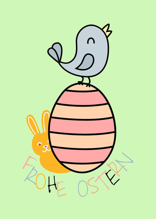 Jordan Original Grußkarte - Frohe Ostern - Osterei