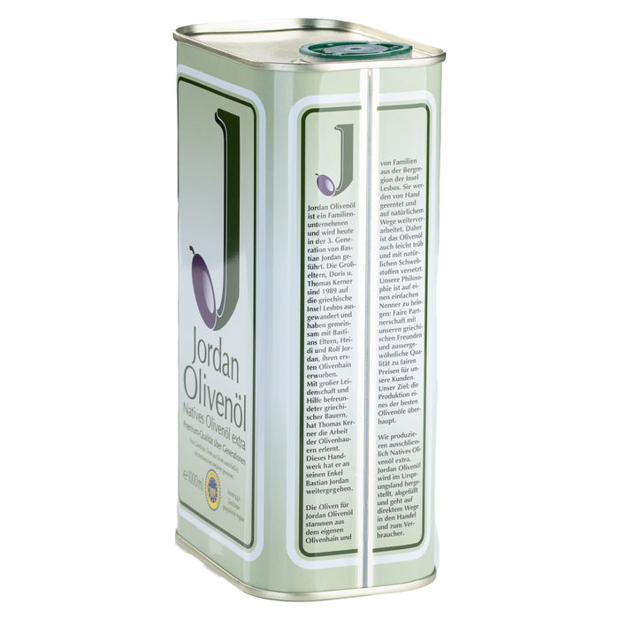 Jordan Olivenöl - Natives Olivenöl Extra - Kanister - 1,00 Liter