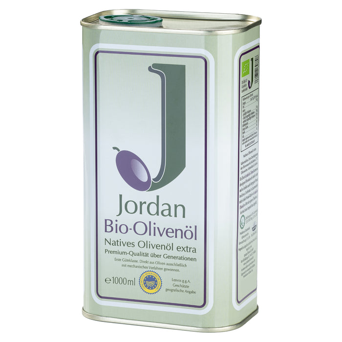 Jordan Olivenöl - BIO-Olivenöl - Kanister 1,00 Liter - DE-ÖKO-037