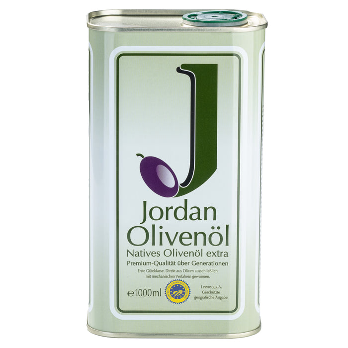 Jordan Olivenöl - Natives Olivenöl Extra - Kanister - 1,00 Liter