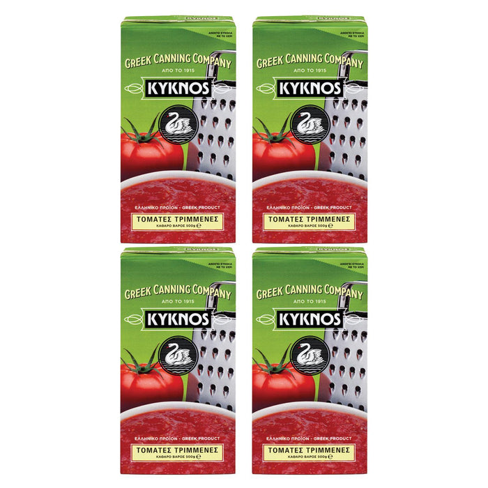 KYKNOS S.A. Greek Canning - Passierte Tomaten aus Griechenland - 4er Pack - 4x500g