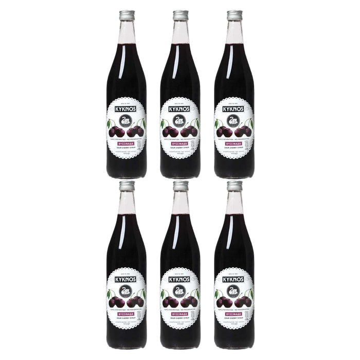 KYKNOS S.A. Greek Canning - Sauerkirschen Sirup aus Griechenland - 6er Pack - 6x 900g Flasche