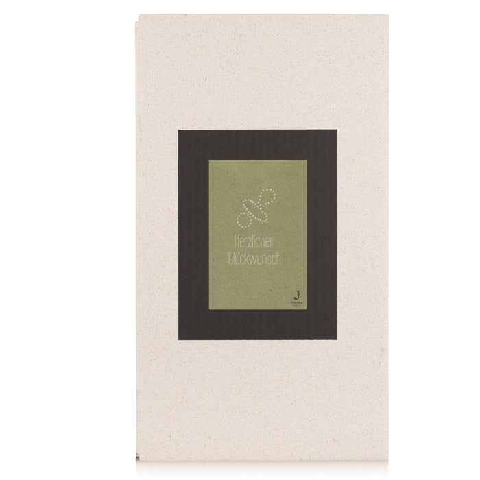 Jordan Original - Geschenkbox - Herzlichen Glückwunsch zur Geburt - umweltfreundlicher Graspapier Karton 340 x 190 x 100mm (zB. Platz für zwei Flaschen)