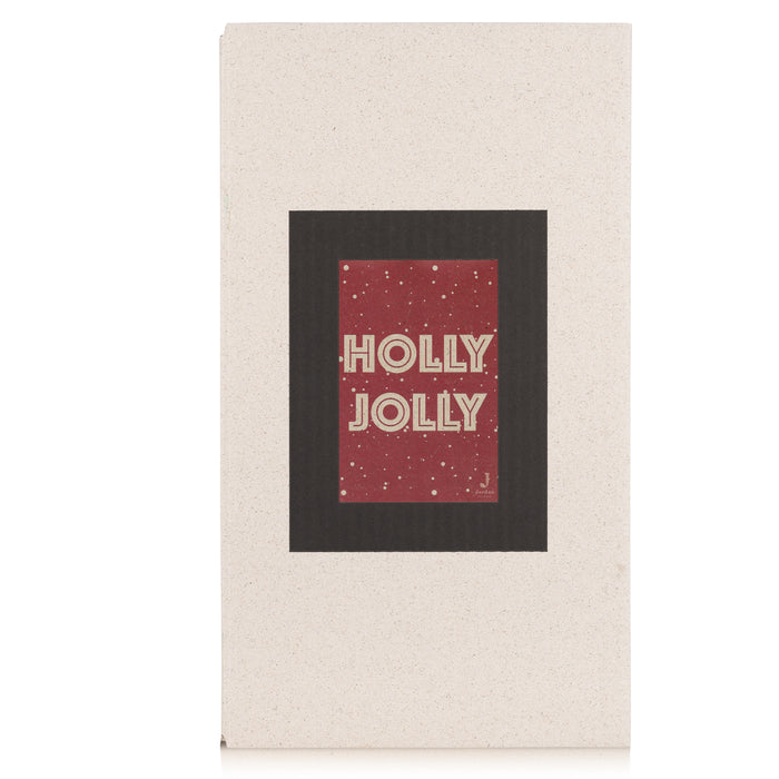 Jordan Original - Geschenkbox - Holly Jolly - umweltfreundlicher Graspapier Karton 340 x 190 x 100mm (zB. Platz für zwei Flaschen)