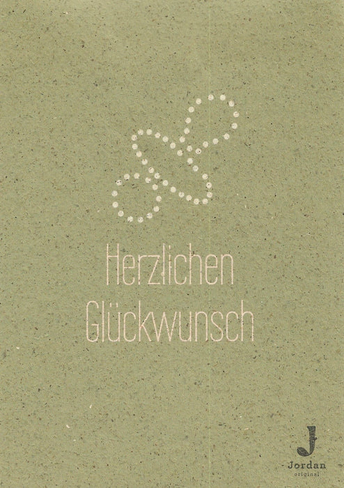 Jordan Original - Geschenkbox - Herzlichen Glückwunsch zur Geburt - umweltfreundlicher Graspapier Karton 340 x 190 x 100mm (zB. Platz für zwei Flaschen)