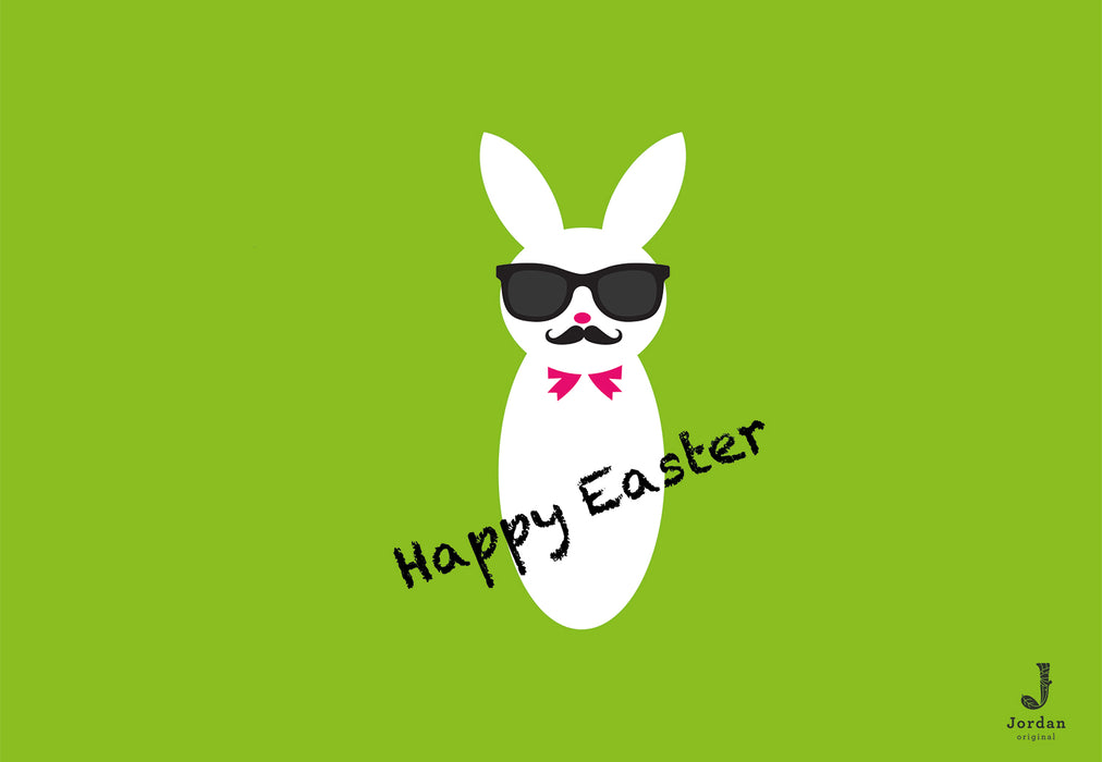 Jordan Original - Geschenkbox - Happy Easter - umweltfreundlicher Graspapier Karton 425 x 380 x 145mm (zB. Platz für mind. drei Flaschen)