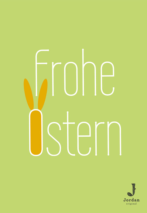 Jordan Original - Geschenkbox - Frohe Ostern - umweltfreundlicher Graspapier Karton 340 x 190 x 100mm (zB. Platz für zwei Flaschen)