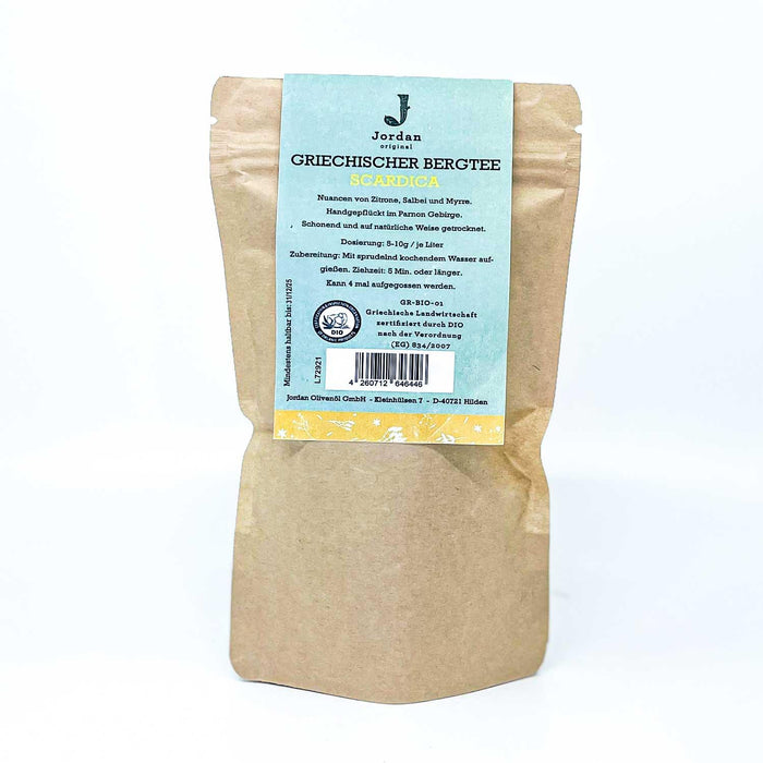 Jordan Original - Griechischer Bio-Bergtee der Sorte: Sideritis raiseri-scardica- GR-BIO-01 - 15g Beutel