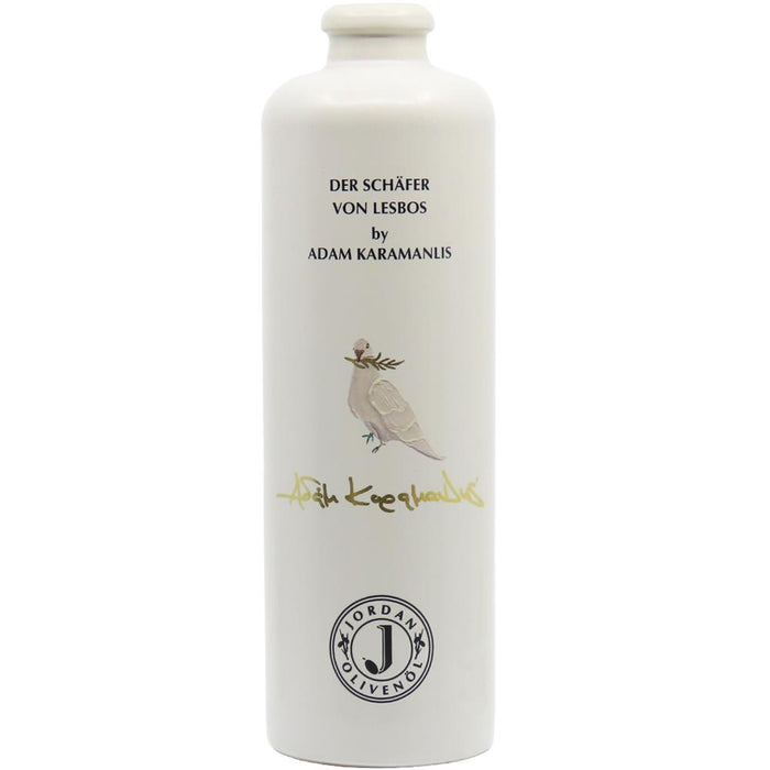 Der Schäfer von Lesbos - von Adam Karamanlis - Keramikflasche 500ml - Limitierte Edition - inkl. Holzdeckel und separatem Edelstahlausgießer
