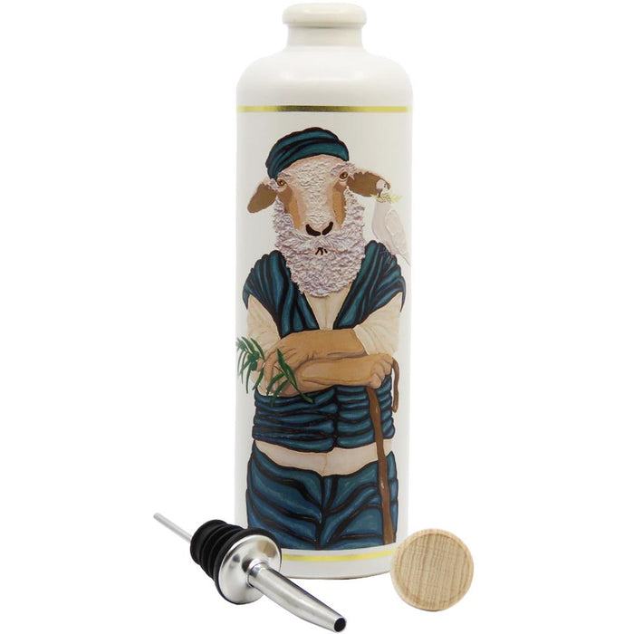 Der Schäfer von Lesbos - von Adam Karamanlis - Keramikflasche 500ml - Limitierte Edition - inkl. Holzdeckel und separatem Edelstahlausgießer