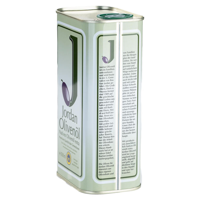 Jordan Olivenöl - Natives Olivenöl Extra - Kanister - 1,00 Liter