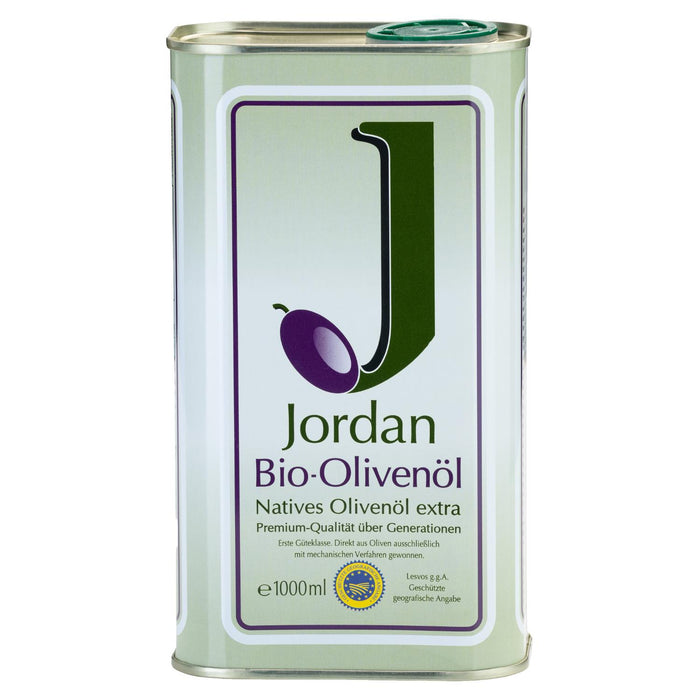 Jordan Olivenöl - BIO-Olivenöl - Kanister 1,00 Liter - DE-ÖKO-037