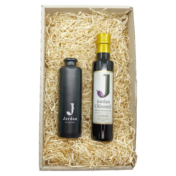 Jordan Olivenöl - Geschenkbox 52 - mit umweltfreundlichem Graspapier-Karton