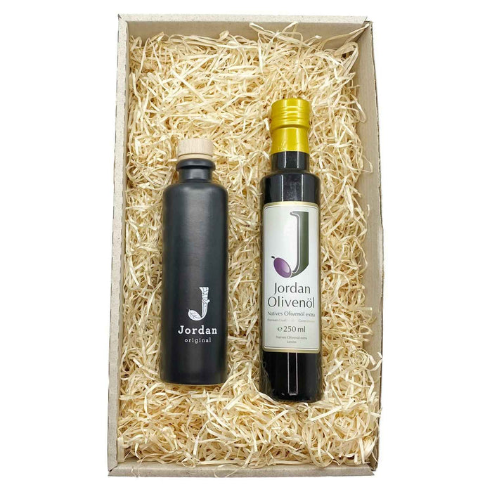 Jordan Olivenöl - Geschenkbox 56 - mit umweltfreundlichem Graspapier-Karton