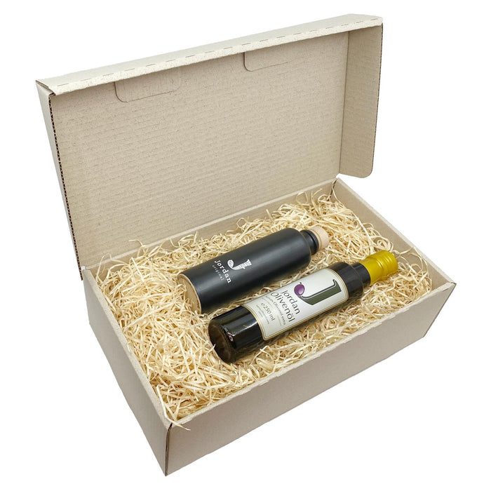 Jordan Olivenöl - Geschenkbox 56 - mit umweltfreundlichem Graspapier-Karton