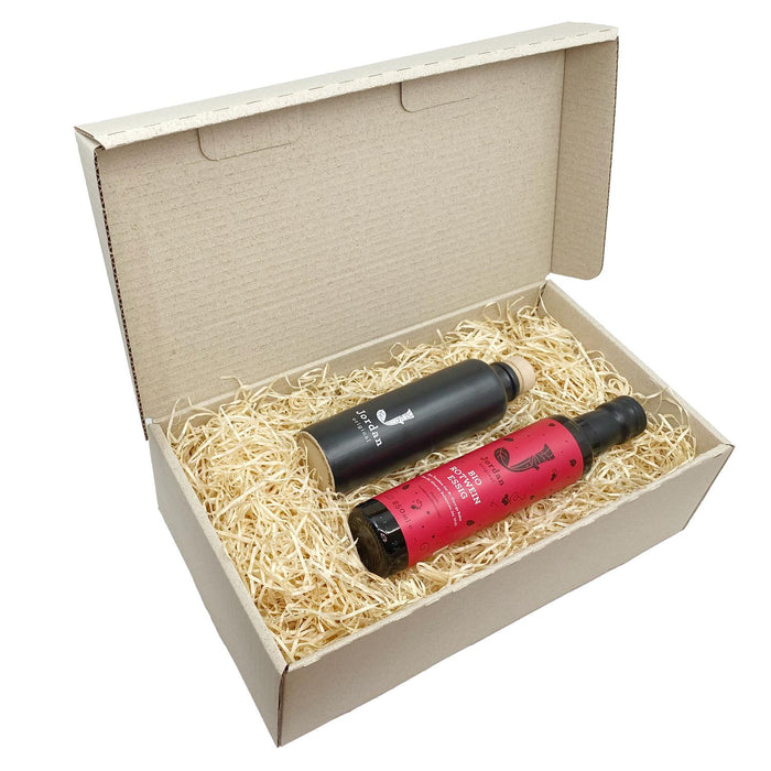 Jordan Olivenöl - Geschenkbox 59 - mit umweltfreundlichem Graspapier-Karton