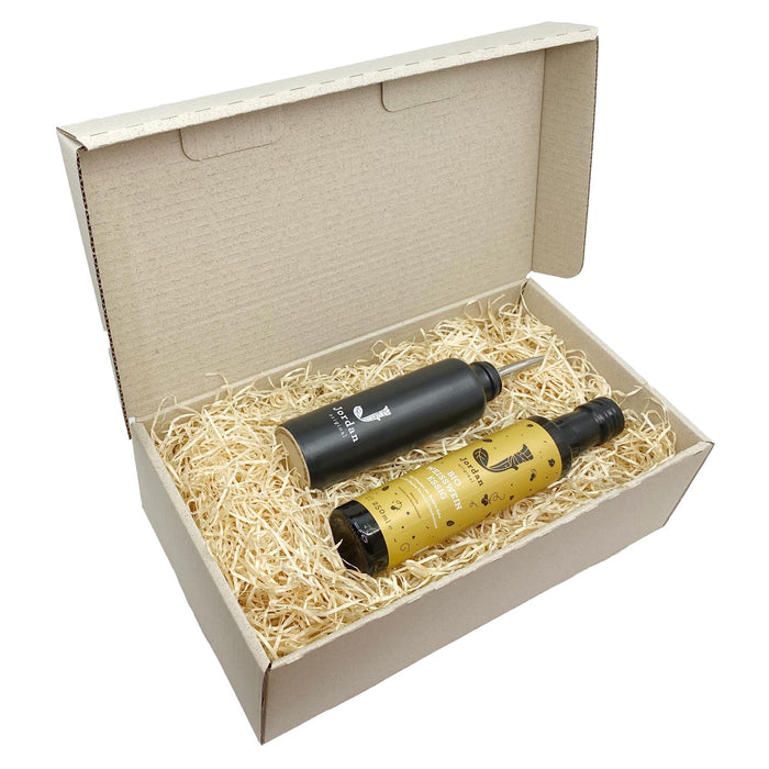 Jordan Olivenöl - Geschenkbox 61 - mit umweltfreundlichem Graspapier-Karton