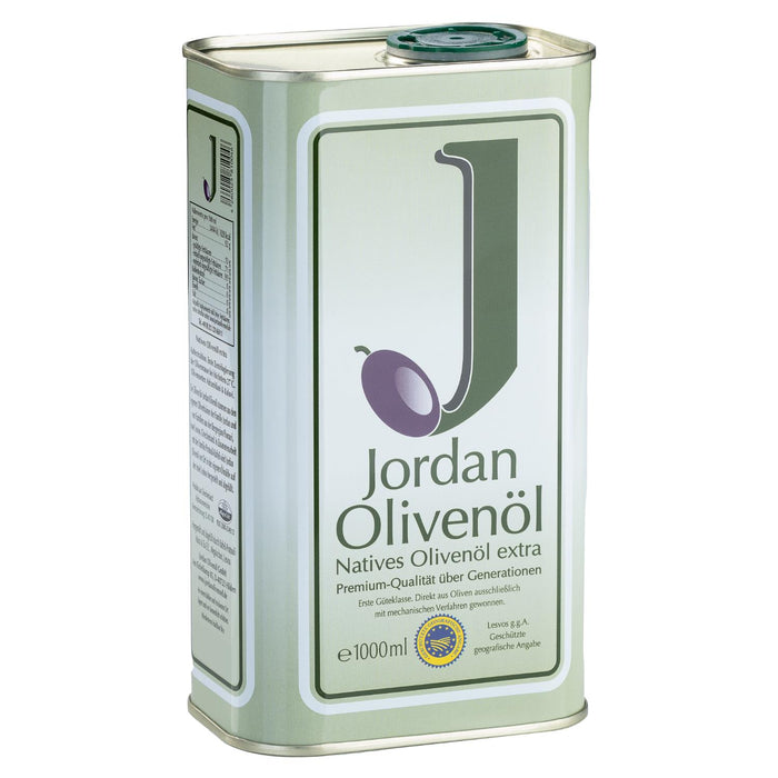 Jordan Olivenöl - Natives Olivenöl Extra - Kanister - 1,00 Liter