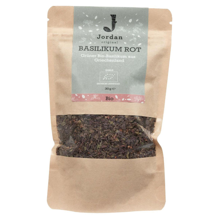 Jordan Original - Griechischer Bio-Basilikum rot - GR-BIO-01 - 30g Beutel
