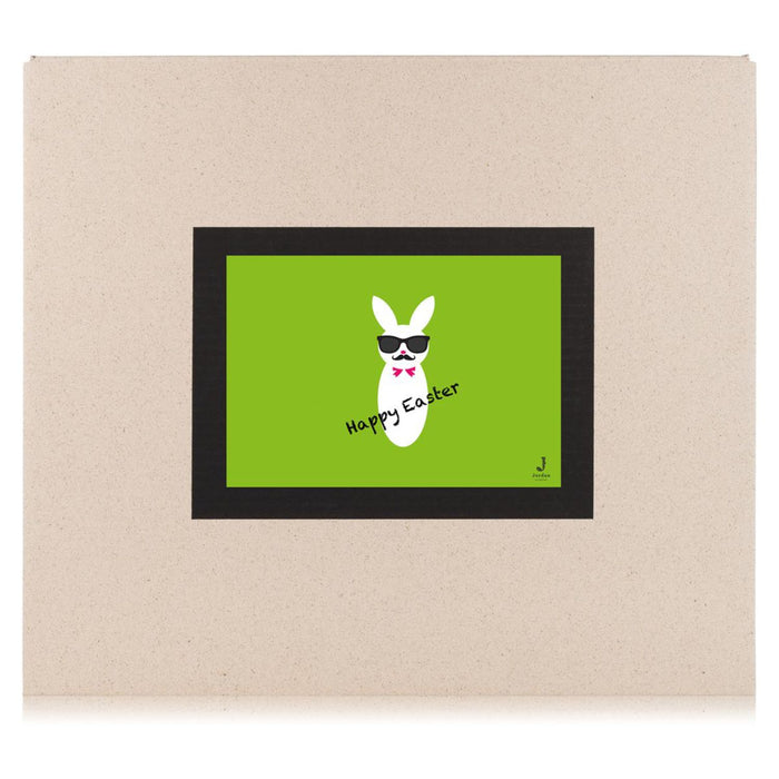 Jordan Original - Geschenkbox - Happy Easter - umweltfreundlicher Graspapier Karton 425 x 380 x 145mm (zB. Platz für mind. drei Flaschen)