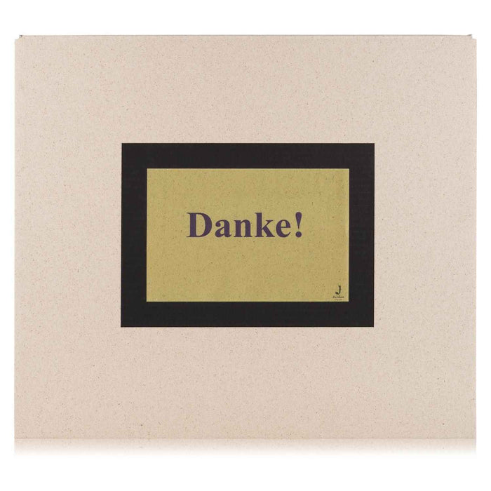 Jordan Original - Geschenkbox - Danke - umweltfreundlicher Graspapier Karton 425 x 380 x 145mm (zB. Platz für mind. drei Flaschen)