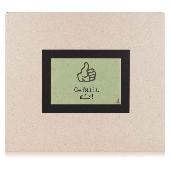 Jordan Original - Geschenkbox - Gefällt mir - umweltfreundlicher Graspapier Karton 425 x 380 x 145mm (zB. Platz für mind. drei Flaschen)
